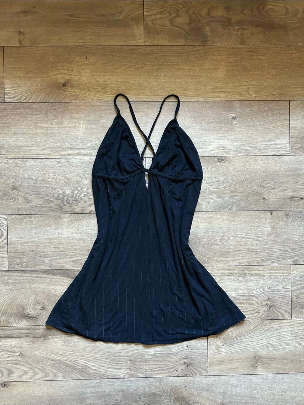 Savage X Fenty Black V-Neck Slip Dress